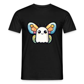 Schmetterling Halloween Lustig Geist - Männer T-Shirt - Schwarz - Vorne - AI Model Male 178 light (178cm)