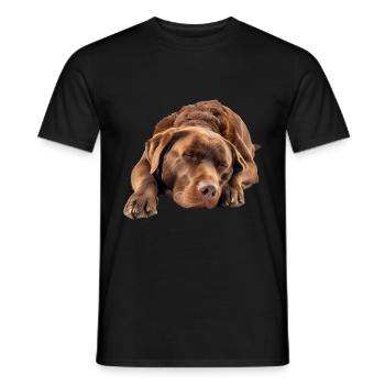 Chesapeake Bay Retriever - Männer T-Shirt - Schwarz - Vorne - AI Model Male 178 light (178cm)