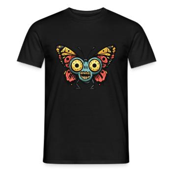 Schmetterling Halloween Lustig Zombie - Männer T-Shirt - Schwarz - Vorne - AI Model Male 178 light (178cm)