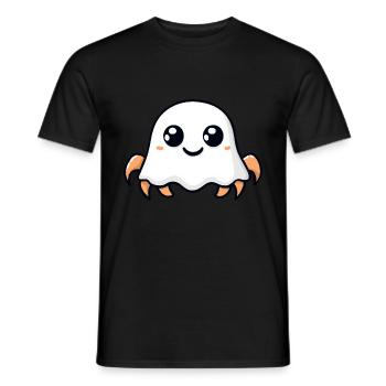 crabe crabe Halloween drôle fantôme - T-shirt homme - noir - Devant - AI Model Male 178 light (178cm)