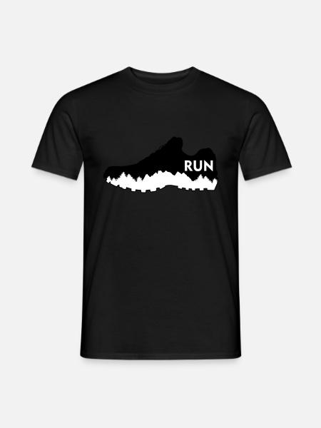 Trail running, running - Men's T-Shirt - black