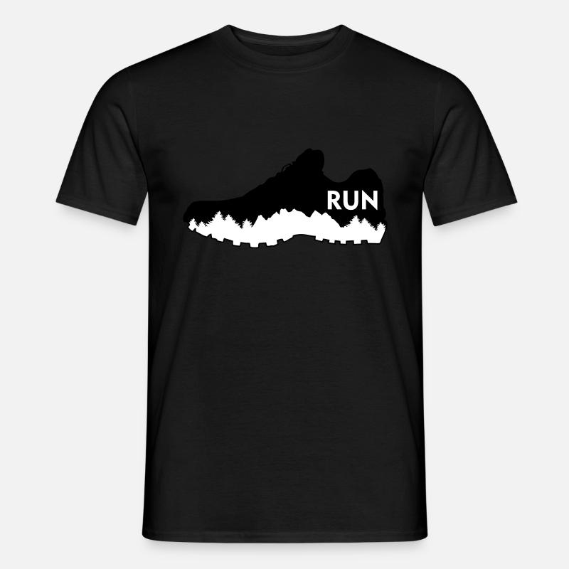 Course à pied, course à pied - T-shirt homme - noir