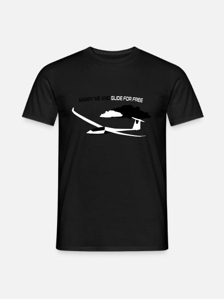 Glider Gliding Gliding Gliding Glider - Men's T-Shirt - black