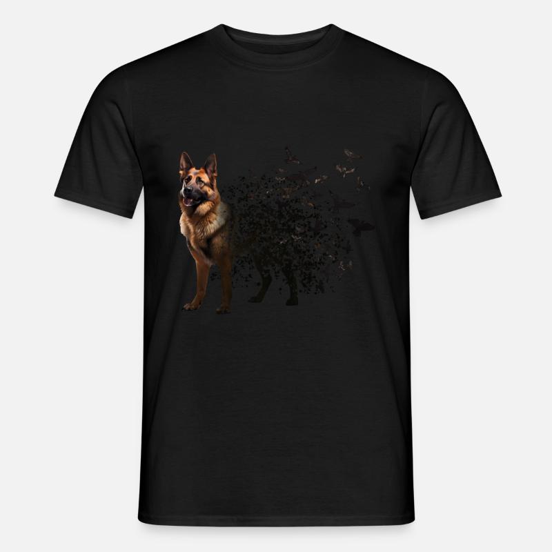 Deutscher Schäferhund - Männer T-Shirt - Schwarz