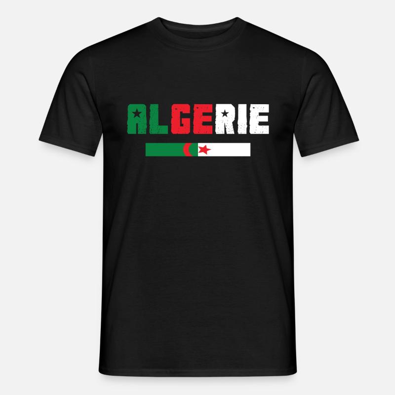 Algerien - Männer T-Shirt - Schwarz