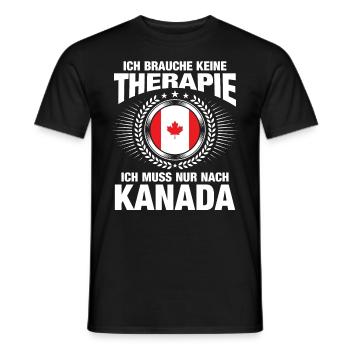 Kanada Spruch Urlaub Liebe Geschenk Auswandern - Männer T-Shirt - Schwarz - Vorne - AI Model Male 178 light (178cm)