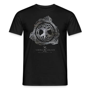VIKING LEGACY- TREE OF LIFE - Men's T-Shirt - black - Front - AI Model Male 178 light (178cm)