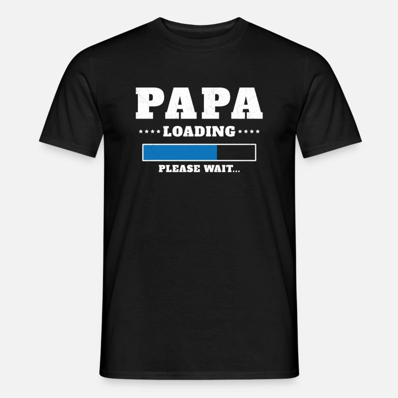 Loading Dad Please wait - Men's T-Shirt - black