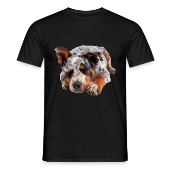 Bouvier australien - T-shirt homme - noir - Devant - AI Model Male 178 light (178cm)