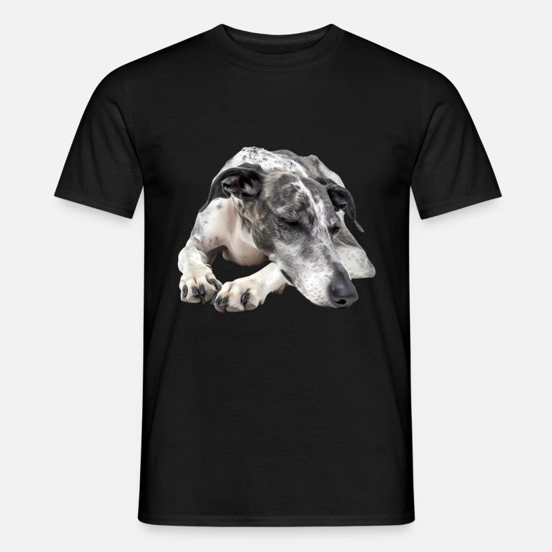 Greyhound - Männer T-Shirt - Schwarz