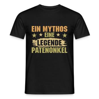Ein Mythos eine Legende Patenonkel Taufpate - Männer T-Shirt - Schwarz - Vorne - AI Model Male 178 light (178cm)
