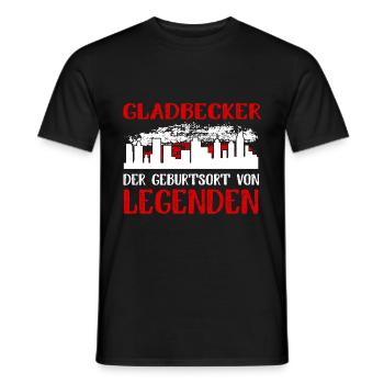 Gladbeck Der Geburtsort Von Legenden - Männer T-Shirt - Schwarz - Vorne - AI Model Male 178 light (178cm)