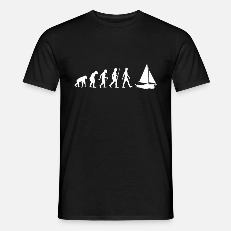 Voile Évolution voile évolution voilier voilier - T-shirt homme - noir