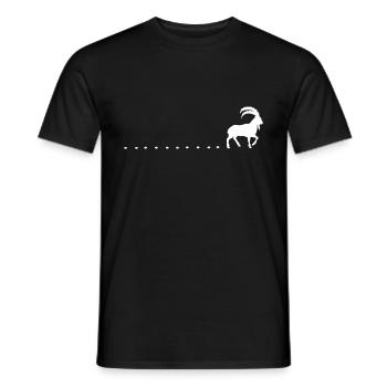 Capricorne Traces de la marche de Capricorne - T-shirt homme - noir - Devant - AI Model Male 178 light (178cm)