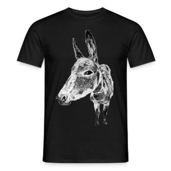 donkey - Men's T-Shirt - black - Front - AI Model Male 178 light (178cm)