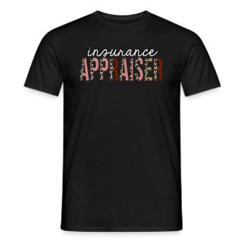 Insurance Appraiser Leopard Print Funny Gift - Men's T-Shirt - black - Front - AI Model Male 178 light (178cm)