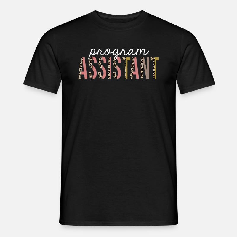 Programmassistent Leopard Print lustiges Geschenk - Männer T-Shirt - Schwarz