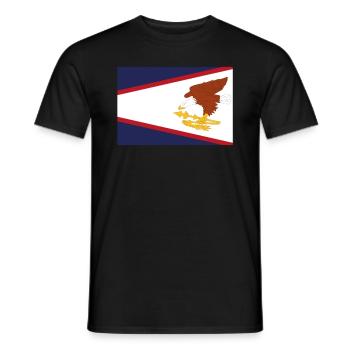 Official American Samoa Flag American Country - Men's T-Shirt - black - Front - AI Model Male 178 light (178cm)