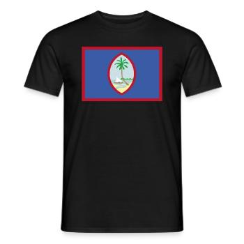 Offizielle Guam Flagge Chamorros Country Pride - Männer T-Shirt - Schwarz - Vorne - AI Model Male 178 light (178cm)