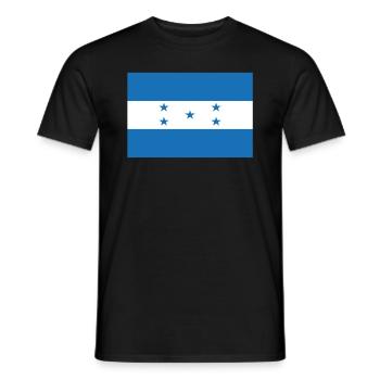 Drapeau officiel du Honduras Honduran Country Pride - T-shirt homme - noir - Devant - AI Model Male 178 light (178cm)