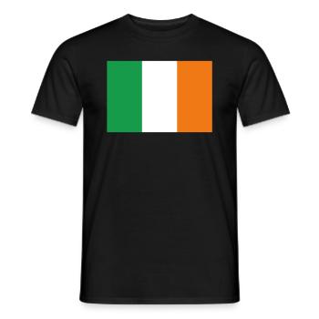 Drapeau officiel de l’Irlande Irish Country Pride - T-shirt homme - noir - Devant - AI Model Male 178 light (178cm)