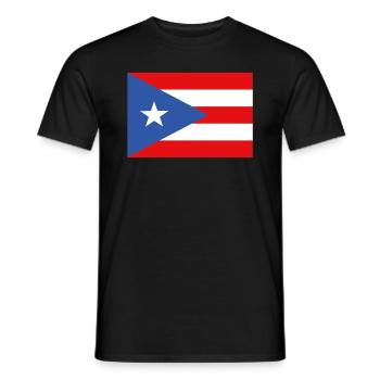 Officiel Portoricains Flag Ricans Country Pride - T-shirt homme - noir - Devant - AI Model Male 178 light (178cm)