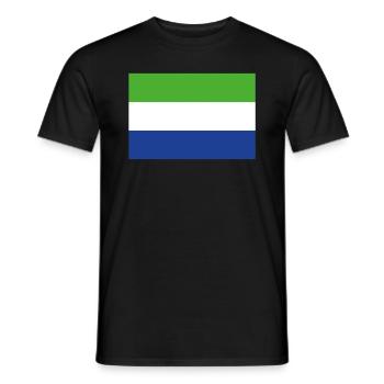 Offizielle Sierra Leone Flagge Sierra Leonian Land - Männer T-Shirt - Schwarz - Vorne - AI Model Male 178 light (178cm)
