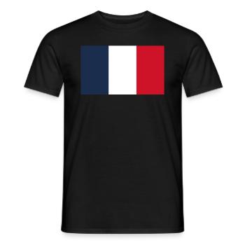 Drapeau officiel de Wallis et Futuma Pays wallisien - T-shirt homme - noir - Devant - AI Model Male 178 light (178cm)