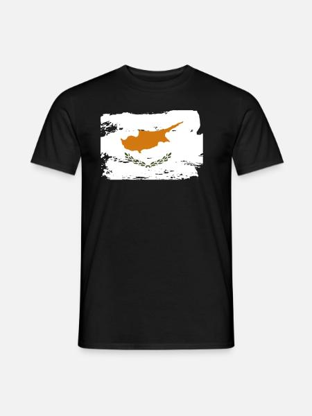 Offisielt Kypros flagg Kyprioter gresk tyrkisk - Mænd T-shirt - sort