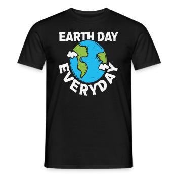 Earth Day Alltag Planet Erde Zitate - Männer T-Shirt - Schwarz - Vorne - AI Model Male 178 light (178cm)