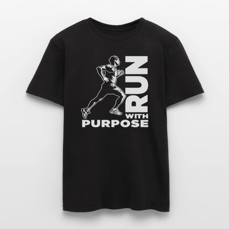 Exécuter avec des citations d’objectif T-shirt homme