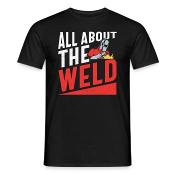 Tout sur les devis du soudeur de soudure - T-shirt homme - noir - Devant - AI Model Male 178 light (178cm)
