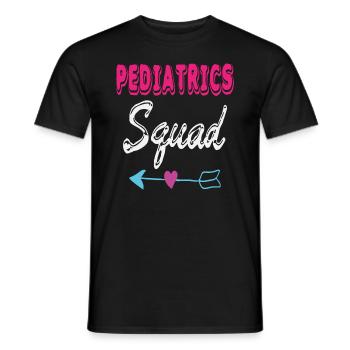Pädiatrie Squad Krankenschwester Krankenschwester Schutz Unterstützung - Männer T-Shirt - Schwarz - Vorne - AI Model Male 178 light (178cm)