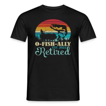 O Fish Ally Rentner Zitate - Männer T-Shirt - Schwarz - Vorne - AI Model Male 178 light (178cm)