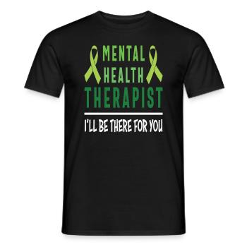 Psychiater Ich werde für Sie da sein - Männer T-Shirt - Schwarz - Vorne - AI Model Male 178 light (178cm)