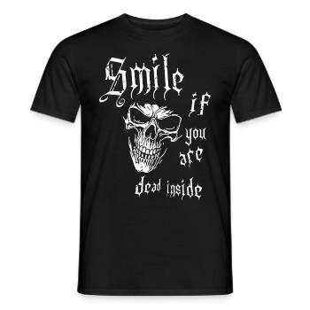 Crâne rieur - T-shirt homme - noir - Devant - AI Model Male 178 light (178cm)