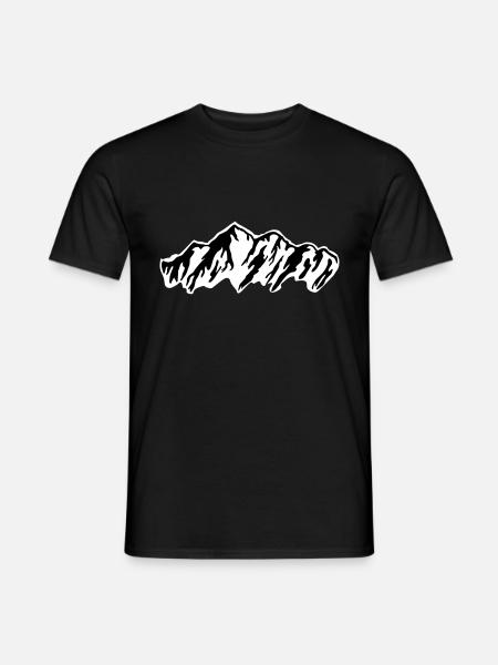 Mountains, alps - Men's T-Shirt - black