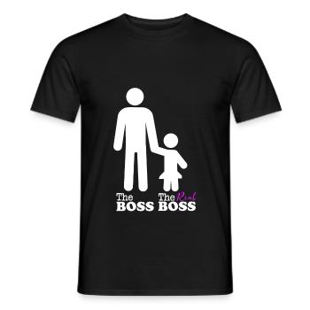 Vater Tochter Partnerlook Kleidung Beziehung Papa - Männer T-Shirt - Schwarz - Vorne - AI Model Male 178 light (178cm)