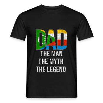 Comoros Dad Fathers Day - Men's T-Shirt - black - Front - AI Model Male 178 light (178cm)