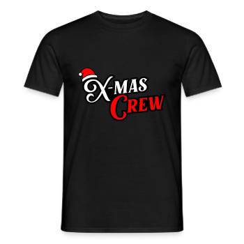 X-Mas Crew Weihnachten - Männer T-Shirt - Schwarz - Vorne - AI Model Male 178 light (178cm)