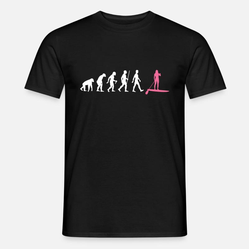 SUP Evolution Stand Up Paddle Frau - Männer T-Shirt - Schwarz
