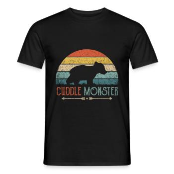 Cuddle Monster Little Bear Enfants Garçons Filles - T-shirt homme - noir - Devant - AI Model Male 178 light (178cm)