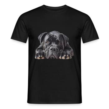 Cane corso - T-shirt homme - noir - Devant - AI Model Male 178 light (178cm)