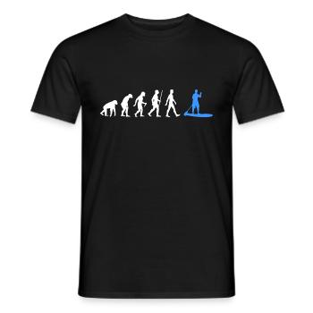 Stand Up Paddle Evolution SUP Surfer - Men's T-Shirt - black - Front - AI Model Male 178 light (178cm)