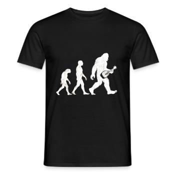 Gift for dulcimer lover - Men's T-Shirt - black - Front - AI Model Male 178 light (178cm)