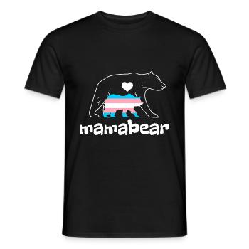 Trans Transgender Pride Flagge - Männer T-Shirt - Schwarz - Vorne - AI Model Male 178 light (178cm)