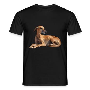 Azawakh - T-shirt homme - noir - Devant - AI Model Male 178 light (178cm)