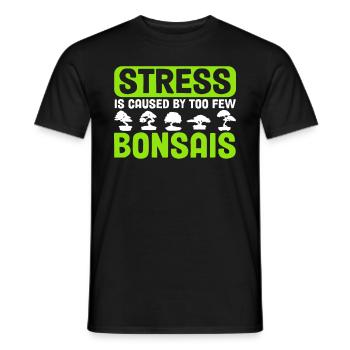 Bonsai Tree Gift Japan Bonsai Garden - Men's T-Shirt - black - Front - AI Model Male 178 light (178cm)