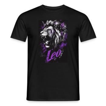 Löwe Leo - T-shirt homme - noir - Devant - AI Model Male 178 light (178cm)