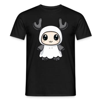 Elch Halloween Lustig Geist - Männer T-Shirt - Schwarz - Vorne - AI Model Male 178 light (178cm)